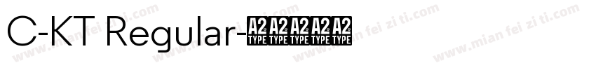 C-KT Regular字体转换